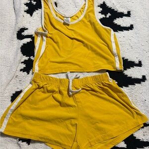 No Boundaries Mustard Yellow Athletic Set